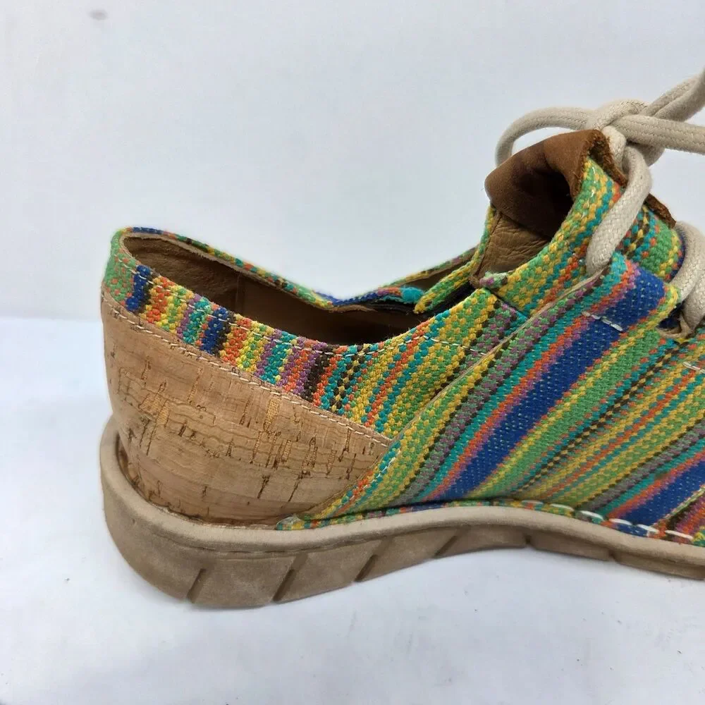 Tony Lama RACEY Multicolored Serape Womens Casual Shoes Size US 8 EUR 38 VGC